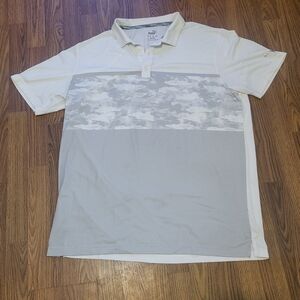 Puma Men’s XXL White & Gray Performance Golf Polo Shirt A9